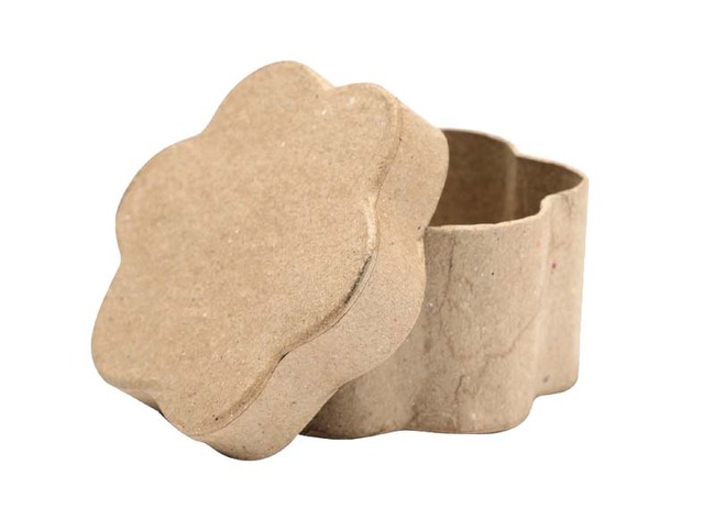 Dozen - karton - 86 x 86 x 40 mm - bloem - set van 10