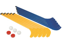 Balspellen - bewegen - hockey - sticks, pucks en ballen - per spel