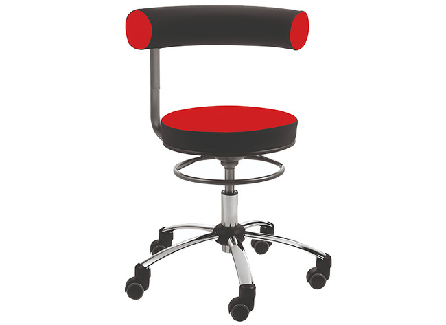Leidsterstoel - Sanus - Vaste Arm - 42-51 Cm - rood - per stuk