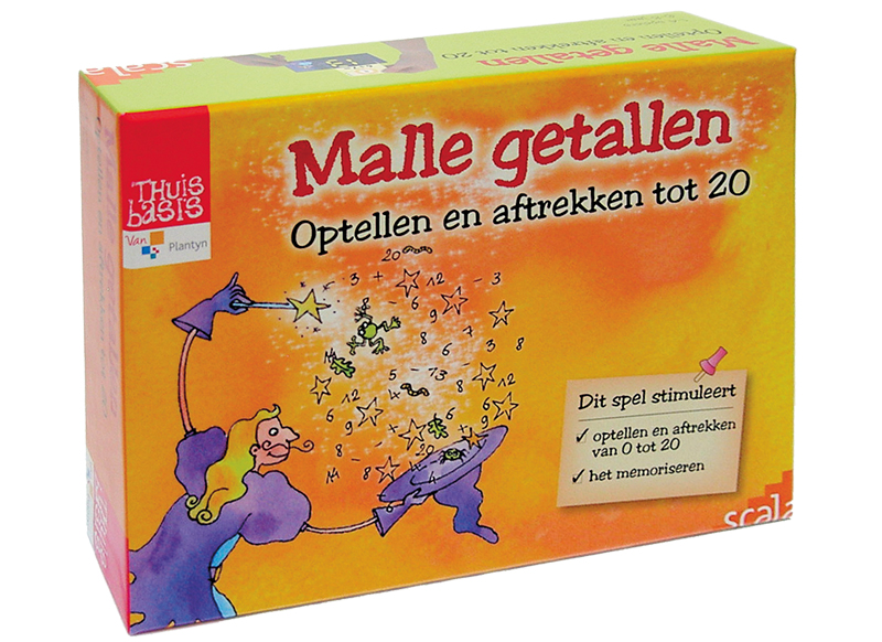 Doe mijn best zak Kast Spel - Malle getallen - rekenen - optellen, aftrekken, vermenigvuldigen,  delen, meten en wegen - kaartspel - per spel - Baert