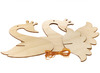 Figuren - hout - decoratie zwaan - 3D - set van 6