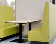 TAFEL - CENTRALE VOET - RECHTHOEKIG - 200 X 80 CM