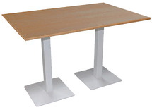 TAFEL - CENTRALE VOET - RECHTHOEKIG - 180 X 80 CM