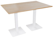 TAFEL - CENTRALE VOET - RECHTHOEKIG - 180 X 80 CM