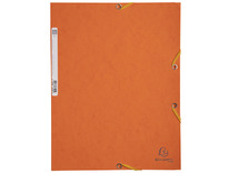 Mappen - elastomap - Exacompta - A4 - karton - met kleppen - oranje - per stuk