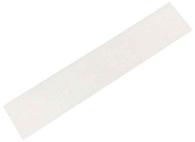 Knutselpapier - crêpepapier - 32 g - 50 x 250 cm - wit - per stuk