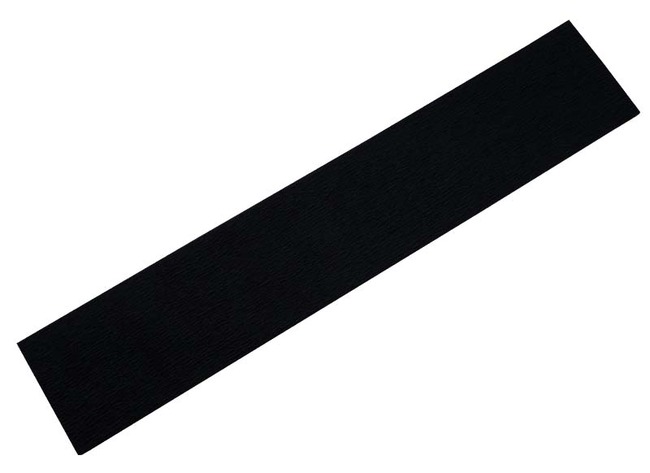 Knutselpapier - crêpepapier - 32 g - 50 x 250 cm - zwart - per stuk