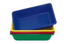 Zand- en watertafel - kuip - blauw, rood, groen, geel - 70 x 50 x 16,5 cm - per stuk