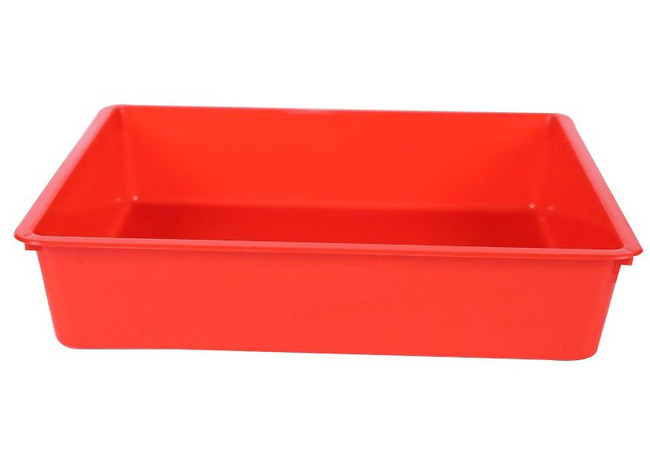 BAC à EAU ET SABLE ROUGE - 70X50X16,5 CM - PIÉCE