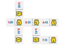 Klok lezen - Learning Resources - Time Dominoes - domino - per spel