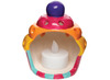 Theelichthouder - terracotta - aardewerk - cupcake - set van 3