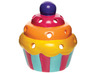 Theelichthouder - terracotta - aardewerk - cupcake - set van 3