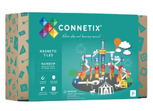 Bouwset - Connetix - Ball Run Pack - magnetisch - bouwblokken - constructie - knikkerbaan - set van 92 assorti