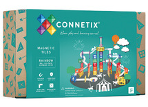 Bouwset - Connetix - Ball Run Pack - magnetisch - bouwblokken - constructie - knikkerbaan - set van 92 assorti