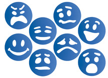 sjablonen - Roylco - emotie - set van 8 assorti
