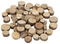Vormen - hout - boomstam - rond - 7-10 cm - 230 g - per set