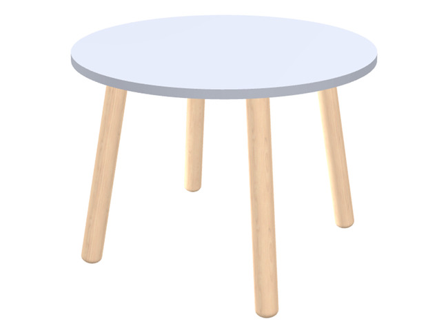 Tafel - bijzettafel - Ultra - 46 cm x 46 cm x 65 cm - aluminium satinato - per stuk