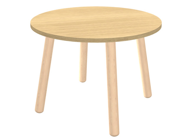 Tafel - bijzettafel - Ultra - 46 cm x 46 cm x 65 cm - canadian oak - per stuk