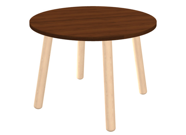 Tafel - bijzettafel - Ultra - 46 cm x 46 cm x 65 cm - lowland walnut - per stuk