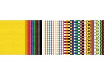 Karton - fotokarton - met motieven - 23 x 33 cm - 300 g - set van 40 assorti