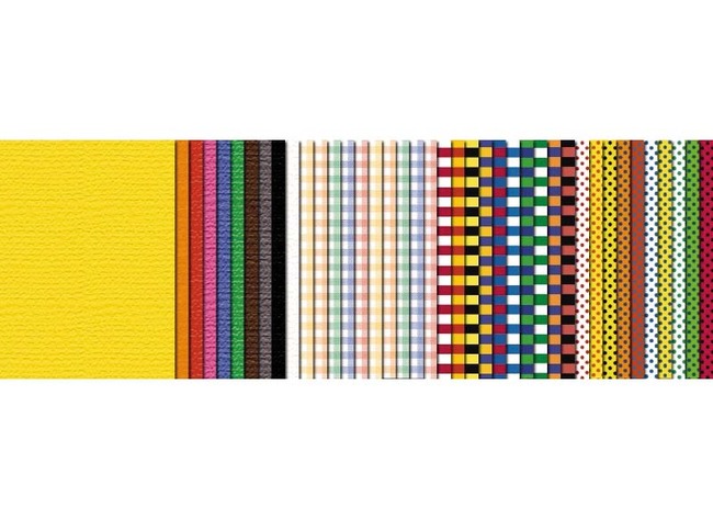 Karton - fotokarton - met motieven - 23 x 33 cm - 300 g - set van 40 assorti