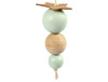 Kralen - hout - naturel - 1 cm diameter - set van 100
