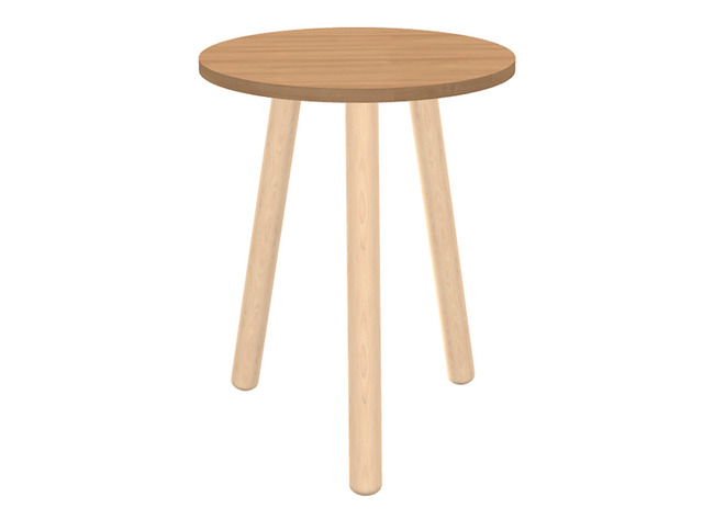 Tafel - bijzettafel - Ultra - 57 cm x 57 cm x 45 cm - cocoa - per stuk