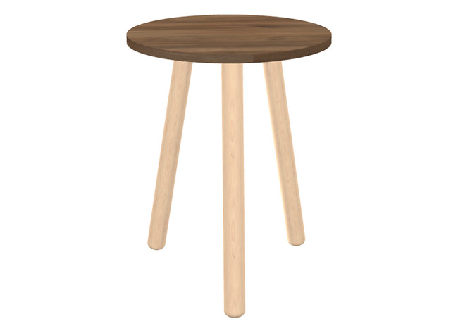Tafel - bijzettafel - Ultra - 57 cm x 57 cm x 45 cm - dark walnut - per stuk