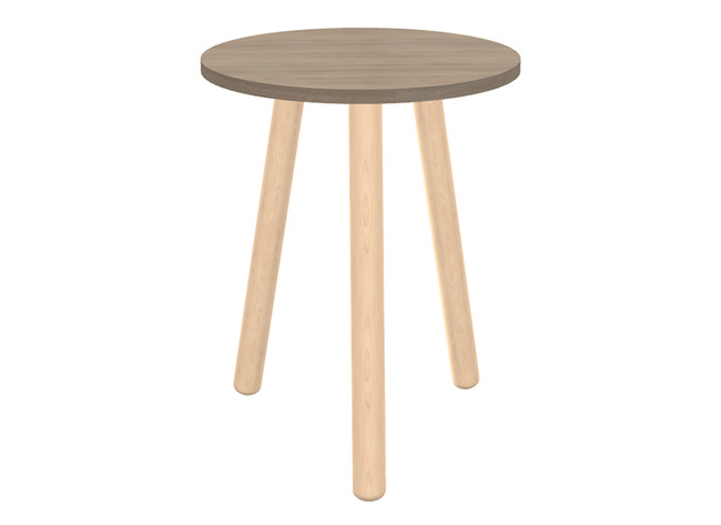 Tafel - bijzettafel - Ultra - 57 cm x 57 cm x 45 cm - gray oak - per stuk