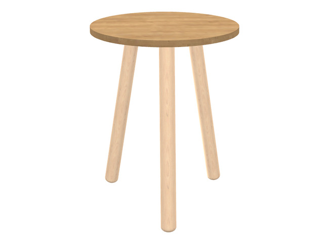 Tafel - bijzettafel - Ultra - 57 cm x 57 cm x 45 cm - honey oak - per stuk
