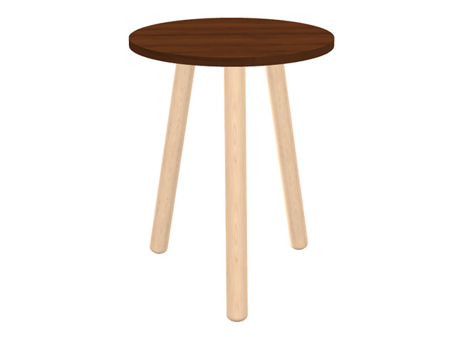 Tafel - bijzettafel - Ultra - 57 cm x 57 cm x 45 cm - lowland walnut - per stuk