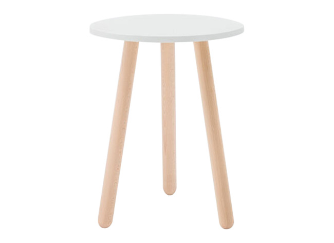 Tafel - bijzettafel - Ultra - 57 cm x 57 cm x 45 cm - white pastel - per stuk