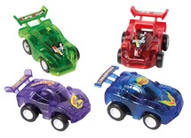 Cadeautje - pull-back auto - racewagens - set van 6 assorti