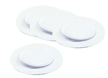 Karton - hoed - blanco - set van 4