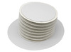Hoed - karton - blanco - set van 4