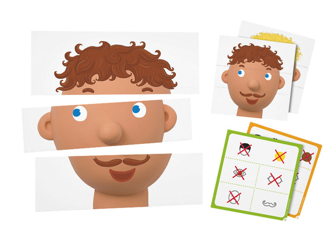 Kaarten - lichaam - gezichten vormen - emoties - per spel