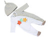 Poppenkleding - Miniland - pyjama - kruippakje - 40 cm - per set
