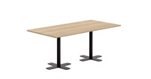 TAFEL - CENTRALE VOET - KRUISVOET - 90 X 150 CM - 76 CM