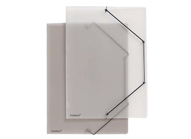 Mappen - elastomap - zonder kleppen - A4 - transparant - plastic - per stuk