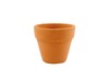 Bloempot - aardewerk - terracotta - 3 cm - set van 10