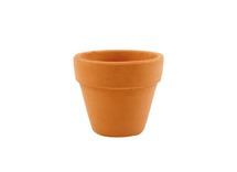 Bloempot - aardewerk - terracotta - 3 cm - set van 10