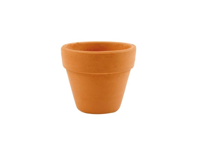 Bloempot - aardewerk - terracotta - 3 cm - set van 10