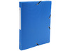 Mappen - elastobox - Exacompta - A4 - 2,5 cm - blauw - per stuk