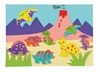 Foam - stickers - dinosaurussen - assortiment van 102