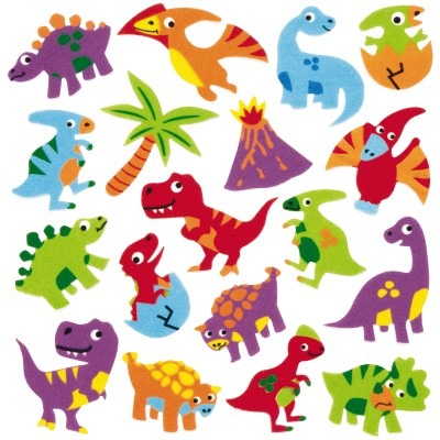 Stickers En Mousse - Dinosaures - Ass/102
