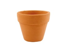 Bloempot - aardewerk - terracotta - 5,5 cm - set van 8