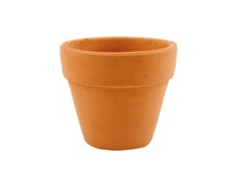 Bloempot - aardewerk - terracotta - 6 cm diameter - set van 8