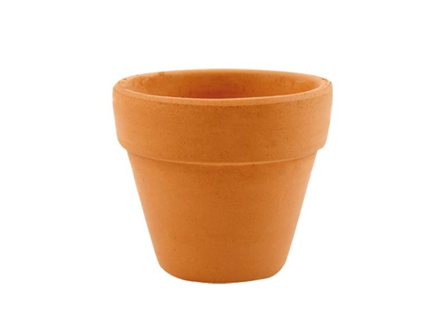 Bloempot - aardewerk - terracotta - 5,5 cm - set van 8