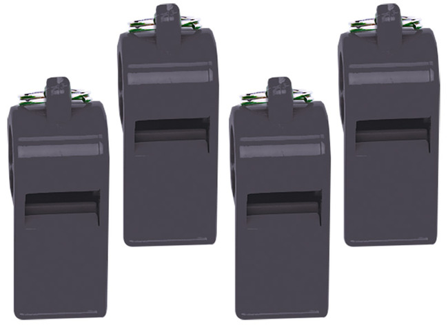 Fluitje - Megaform - kunststof - sport - set van 4