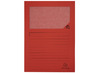 Mappen - dossiermap - Exacompta - L-map - met venster - A4 - set van 50 assorti